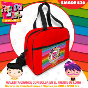 MALETA GRANDE CON BOLSA EN EL FRENTE  SMGDE-526 niño