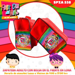 ZAPATERA ADULTO CON BOLSA EN EL FRENTE   SPZA-538 niño