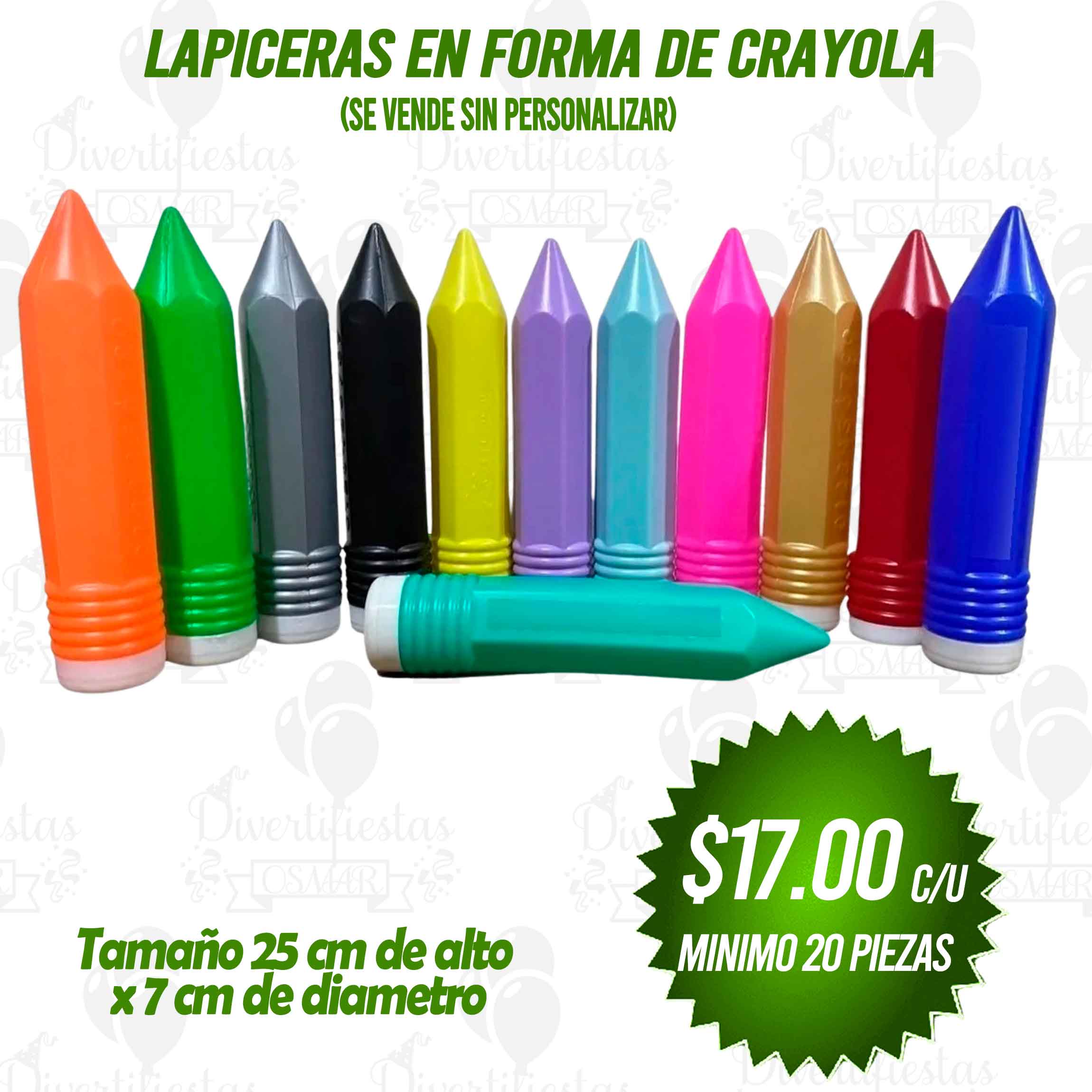 Lapiceras en forma de  Crayola (se vende sin personalizar)