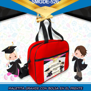 MALETA GRANDE CON BOLSA EN EL FRENTE  SMGDE-526 graduacion