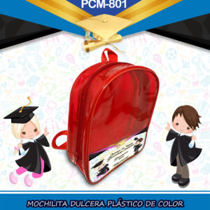 MOCHILA DULCERA PLASTICO DE COLOR PCM-801 graduacion