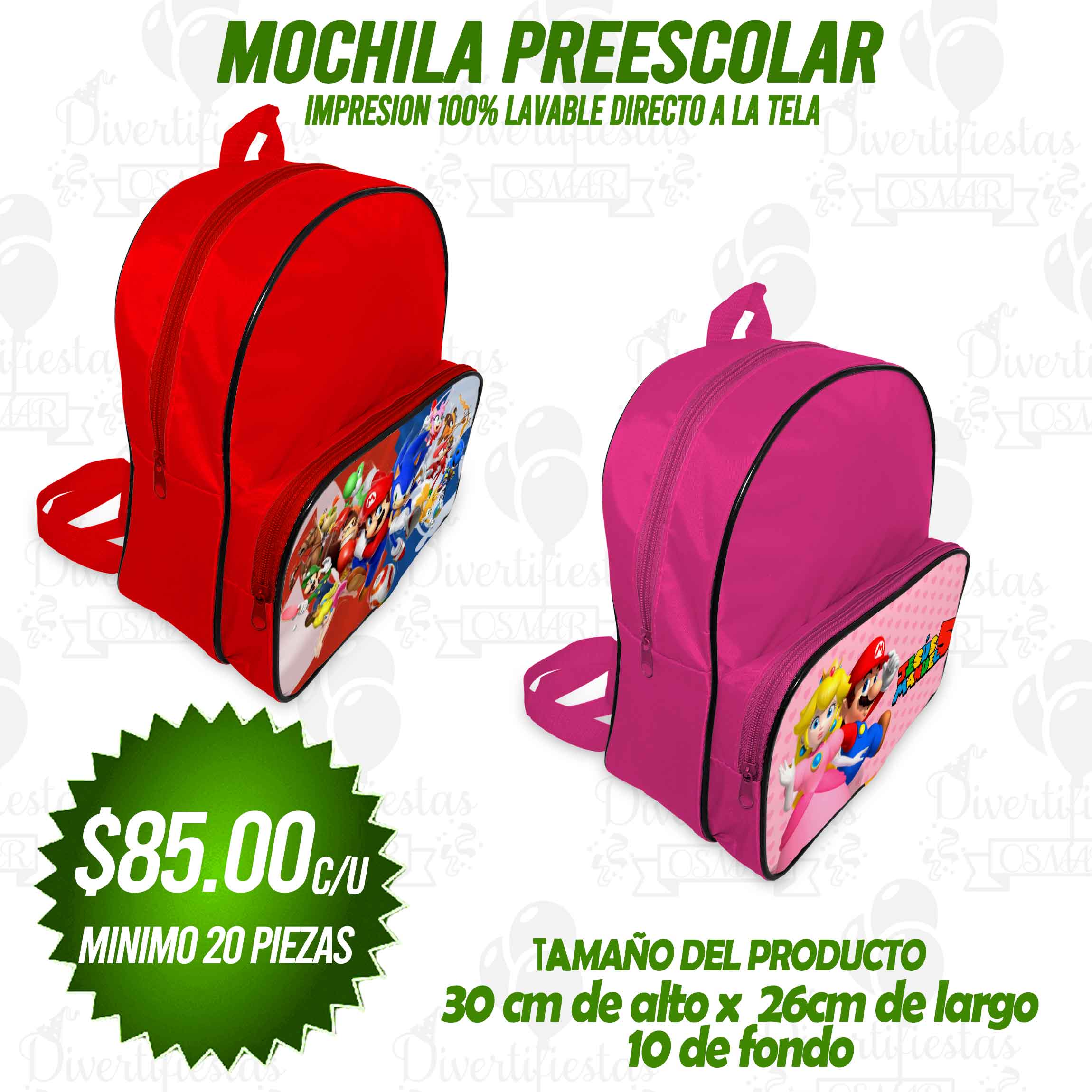 MOCHILA PREESCOLAR SMPRES-525