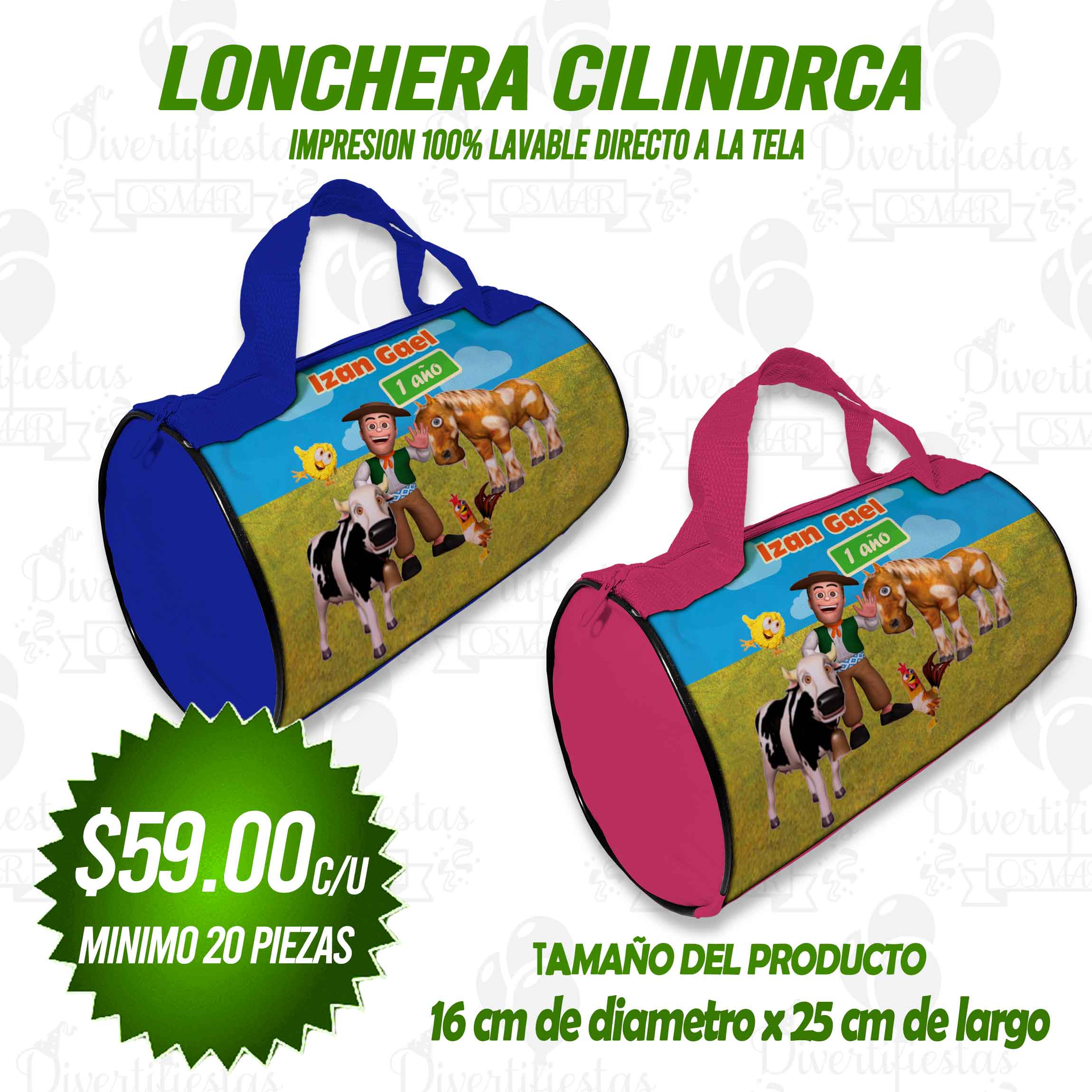 LONCHERA CILINDRICA