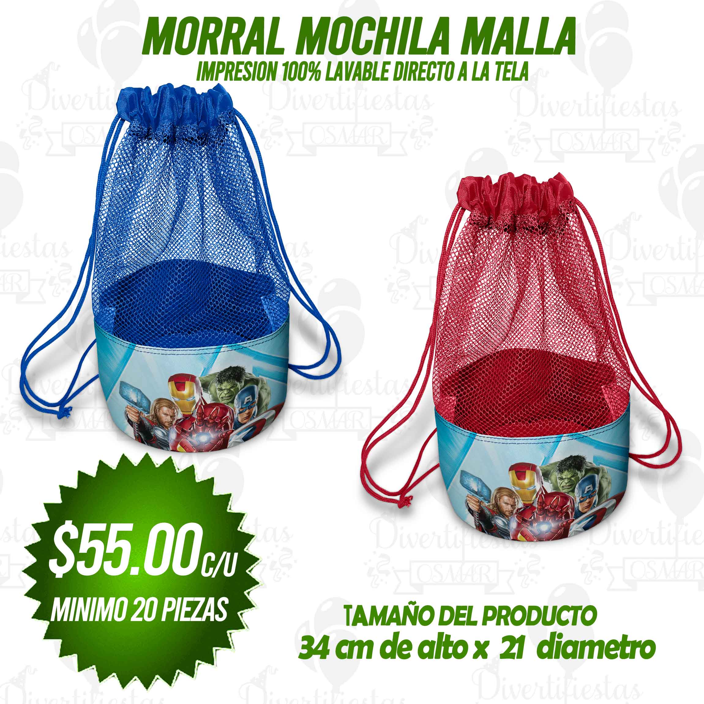 MORRAL MALLA (mochila)  SMLL-543