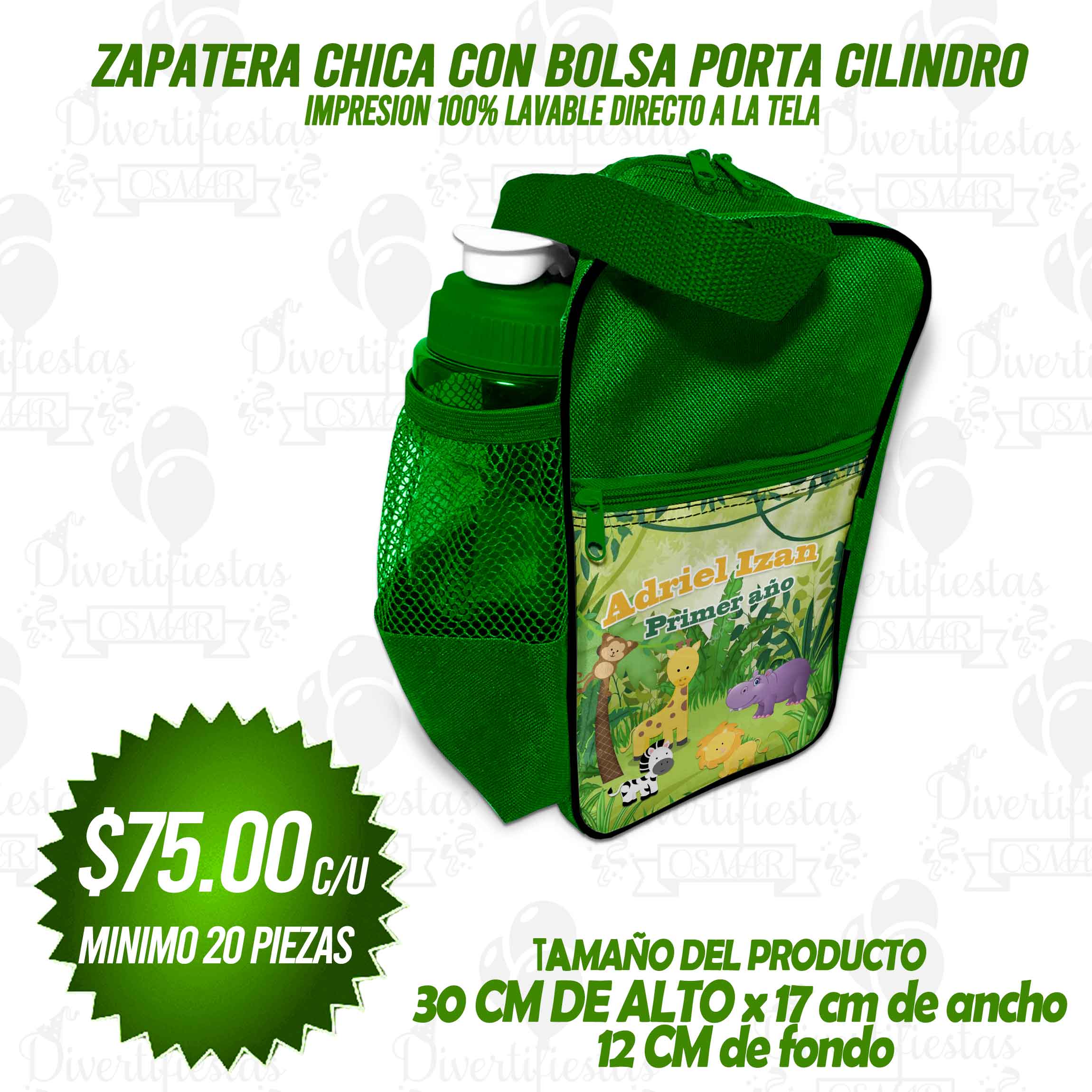 ZAPATERA CHICA CON BOLSA PORTA CILINDRO(NO INCLUYE CILINDRO)