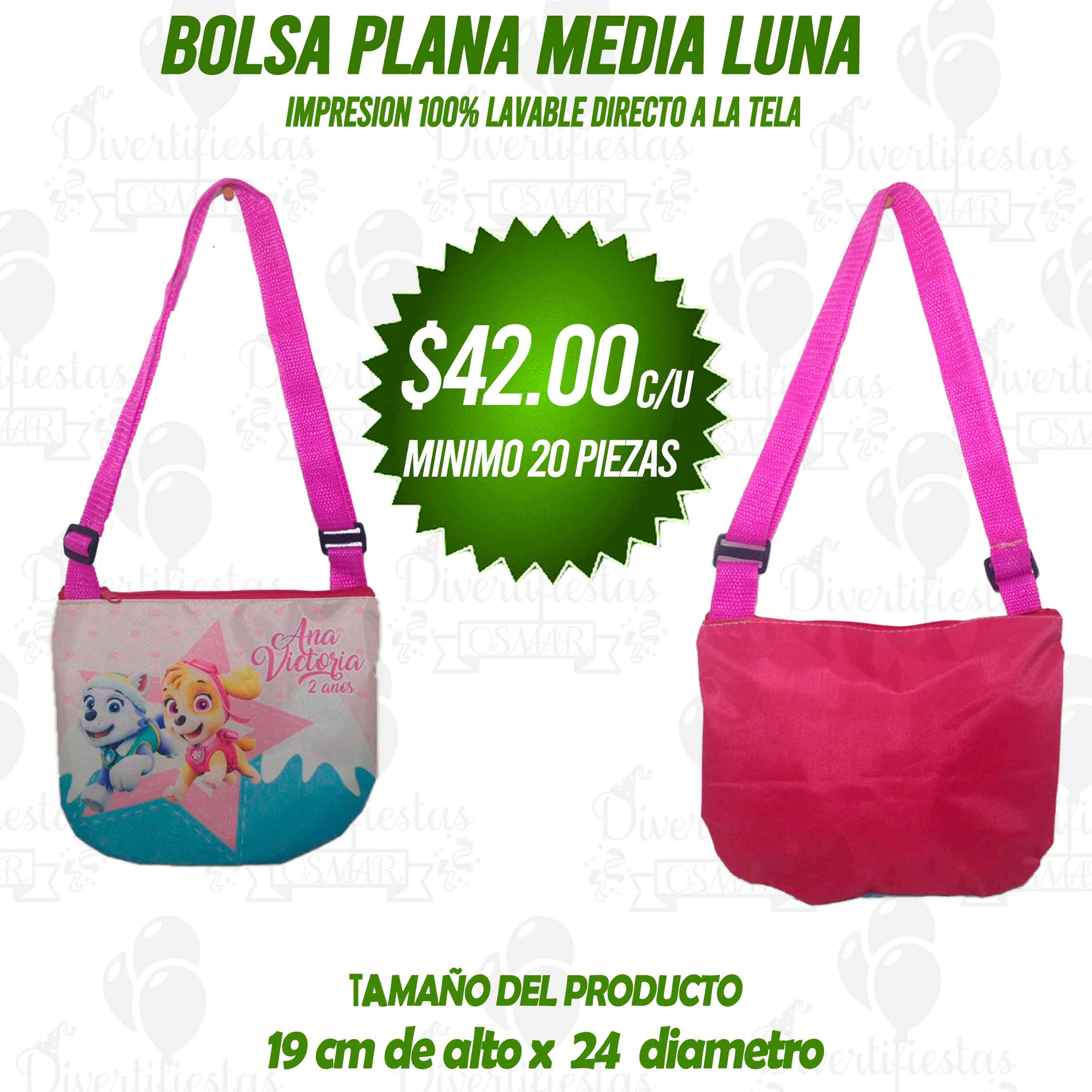 BOLSA PLANA MEDIA LUNA