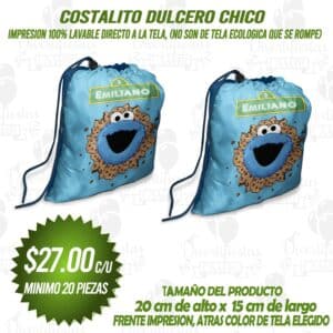 COSTAL (BOLSITA) DULCERO CHICO Personalizalo del tema de tu preferencia!!