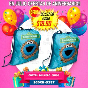 COSTAL (BOLSITA) DULCERO CHICO Personalizalo del tema de tu preferencia!!